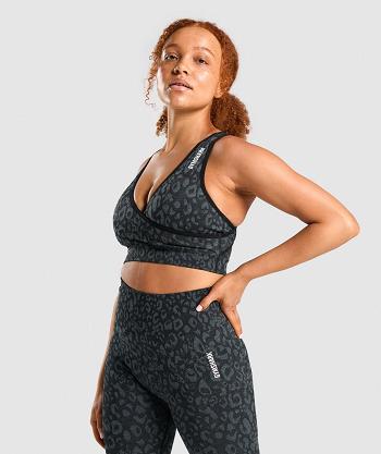 Gymshark Adapt Animal Seamless Ženske Sportski Grudnjak Crne | HR 3302UZG